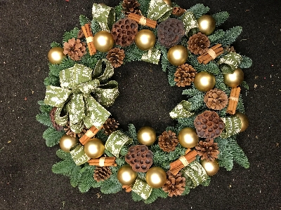 Woodland pine wreath