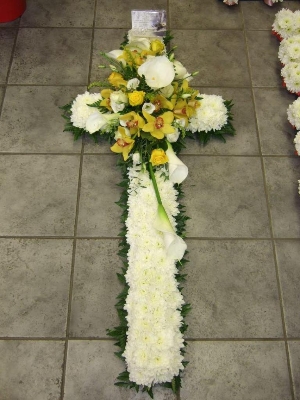 Deluxe yellow and white cross