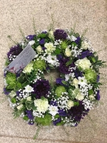 Purple country wreath