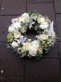 Rose & orchid wreath
